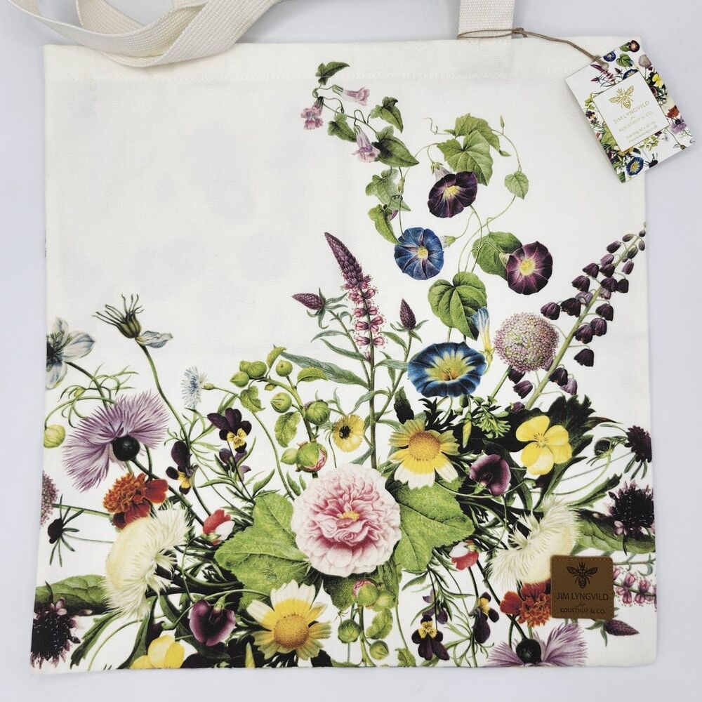 Jim Lyngvild for Koustrup & Co. Flower Garden Organic Cotton Tote Colorful